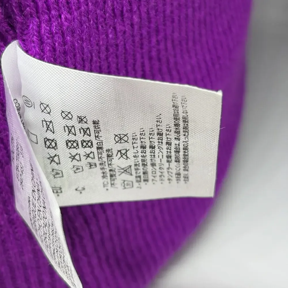 Nike Crimson & Purple Knit Cuff Pom Pom Beanie Girl's 7-16